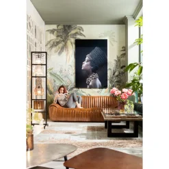 KARE Design Tableaux En Verre|Tableau En Verre Royal Headdress Profile 100X150Cm