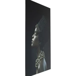 KARE Design Tableaux En Verre|Tableau En Verre Royal Headdress Profile 100X150Cm
