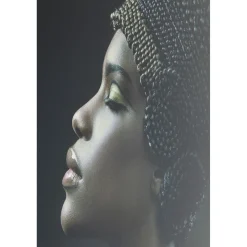 KARE Design Tableaux En Verre|Tableau En Verre Royal Headdress Profile 100X150Cm