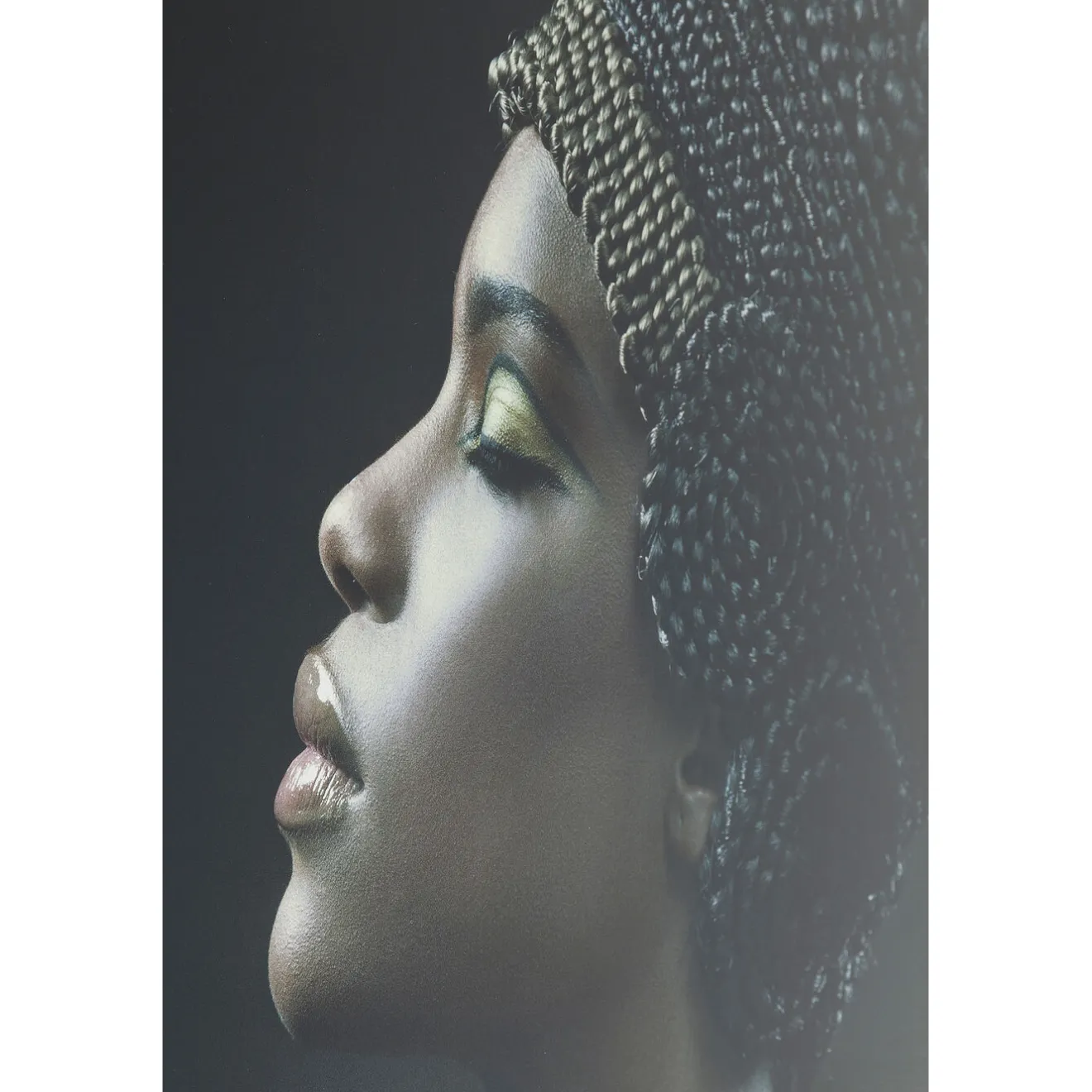 KARE Design Tableaux En Verre|Tableau En Verre Royal Headdress Profile 100X150Cm