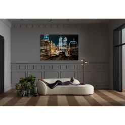 KARE Design Tableaux En Verre|Tableau En Verre Skyline Night 150X100Cm