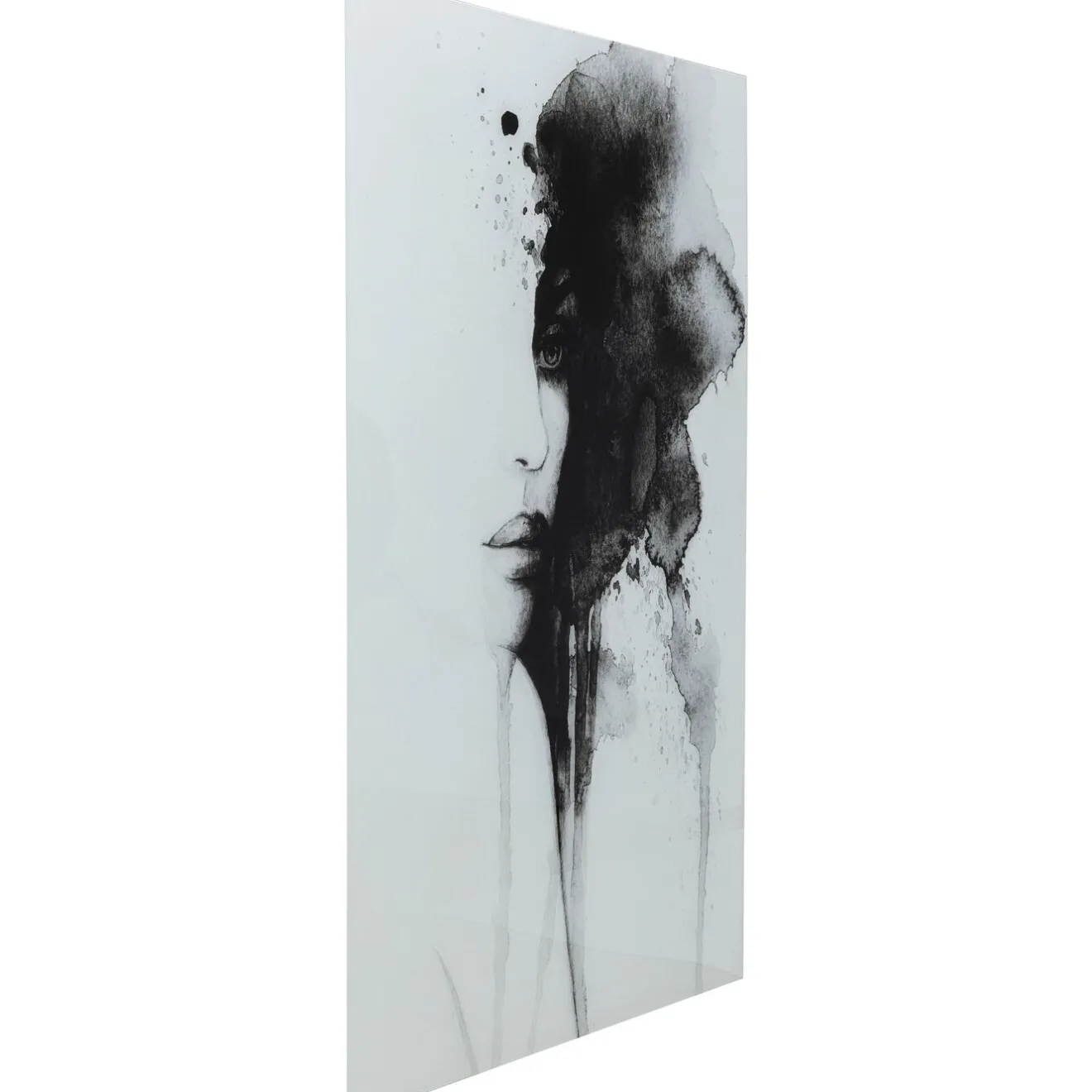 KARE Design Tableaux En Verre|Tableau En Verre Smokey Face 100X150Cm