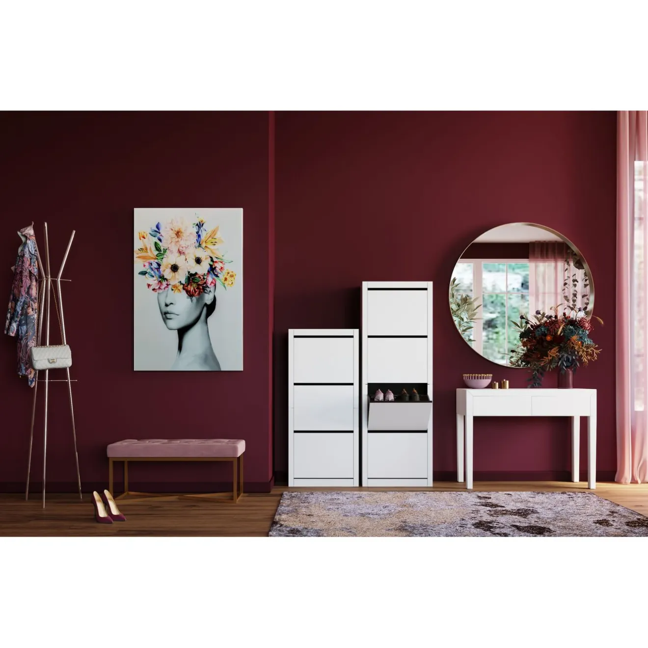 KARE Design Tableaux En Verre|Tableau En Verre Spring Hair 80X120Cm