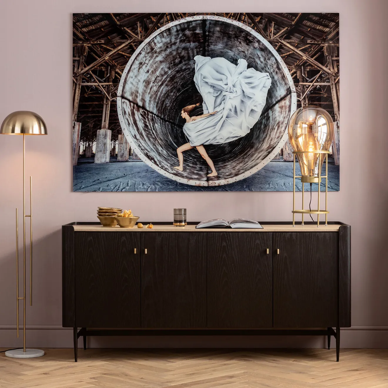 KARE Design Tableaux En Verre|Tableau En Verre Time Traveller 180X120Cm