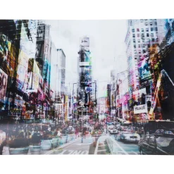 KARE Design Tableaux En Verre|Tableau En Verre Times Square Move 160X120Cm