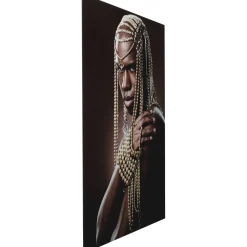 KARE Design Tableaux En Verre|Tableau En Verre Traditional Beads Man 100X150Cm