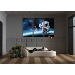 KARE Design Tableaux En Verre|Tableau En Verre Triptychon Man In Space 240X160Cm