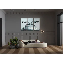 KARE Design Tableaux En Verre|Tableau En Verre Triptychon Oldtimer Back 240X160C