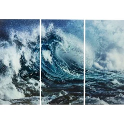 KARE Design Tableaux En Verre|Tableau En Verre Triptychon Wave (3/Set)