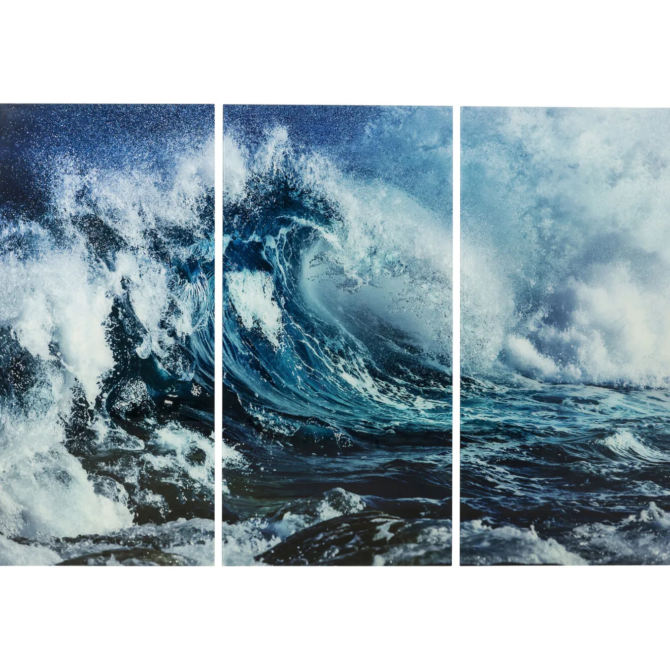 KARE Design Tableaux En Verre|Tableau En Verre Triptychon Wave (3/Set)