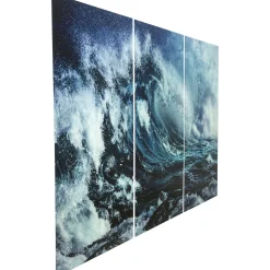 KARE Design Tableaux En Verre|Tableau En Verre Triptychon Wave (3/Set)