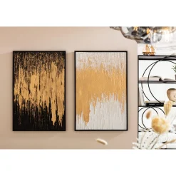 KARE Design Tableaux Encadres|Tableau Encadre Abstract Blanc 80X120Cm