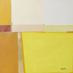 KARE Design Tableaux Encadres|Tableau Encadre Abstract Shapes Jaune 113X113Cm