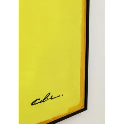 KARE Design Tableaux Encadres|Tableau Encadre Abstract Shapes Jaune 113X113Cm