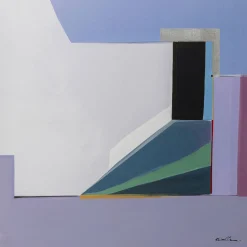 KARE Design Tableaux Encadres|Tableau Encadre Abstract Shapes Violet 113X113Cm