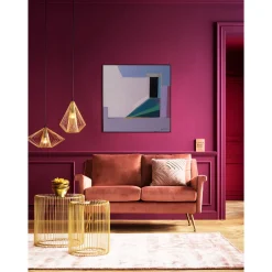 KARE Design Tableaux Encadres|Tableau Encadre Abstract Shapes Violet 113X113Cm