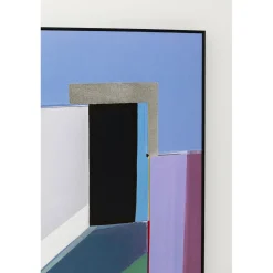 KARE Design Tableaux Encadres|Tableau Encadre Abstract Shapes Violet 113X113Cm