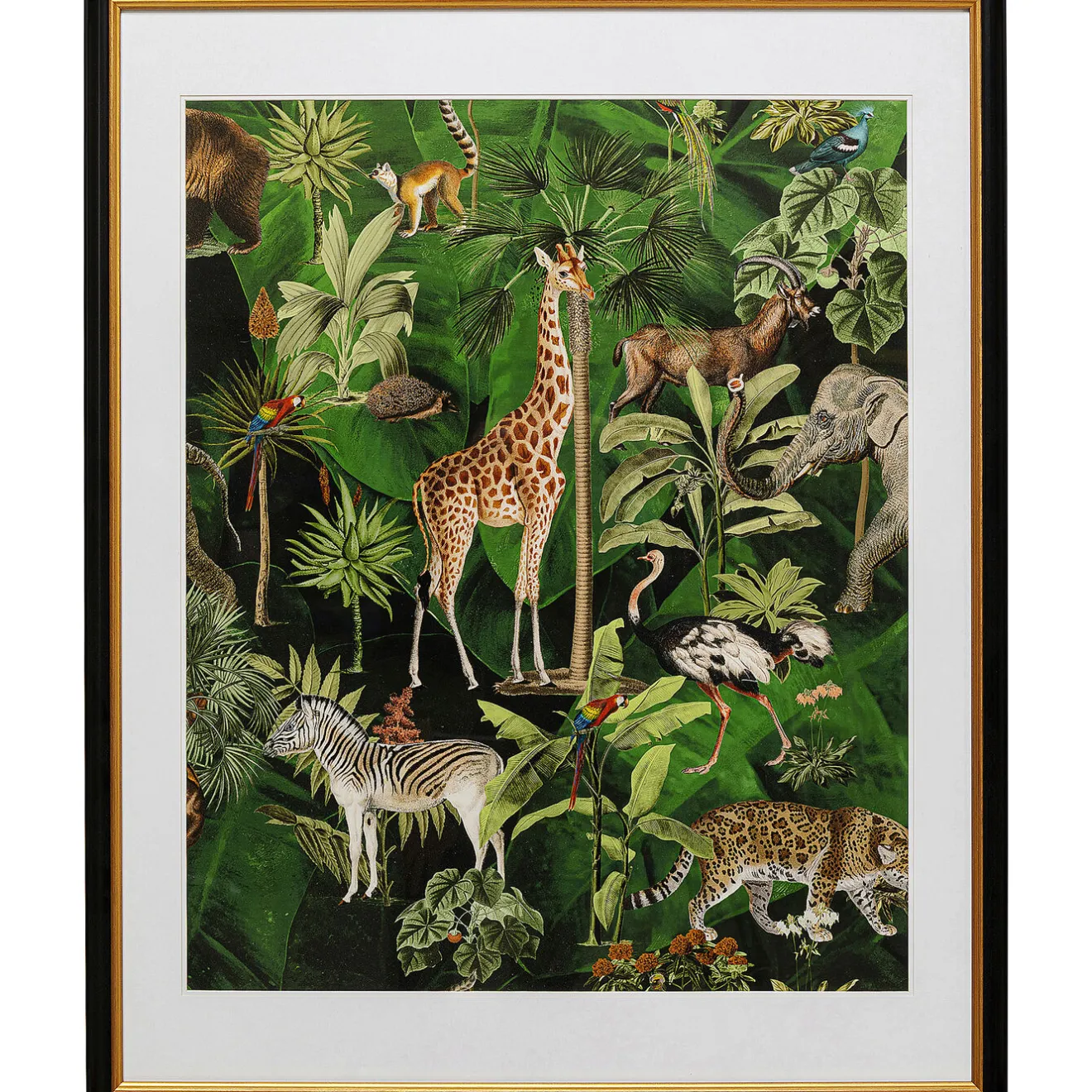 KARE Design Tableaux Encadres|Tableau Encadre Animals In Jungle 80X100Cm