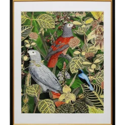 KARE Design Tableaux Encadres|Tableau Encadre Birds In Jungle 80X100Cm