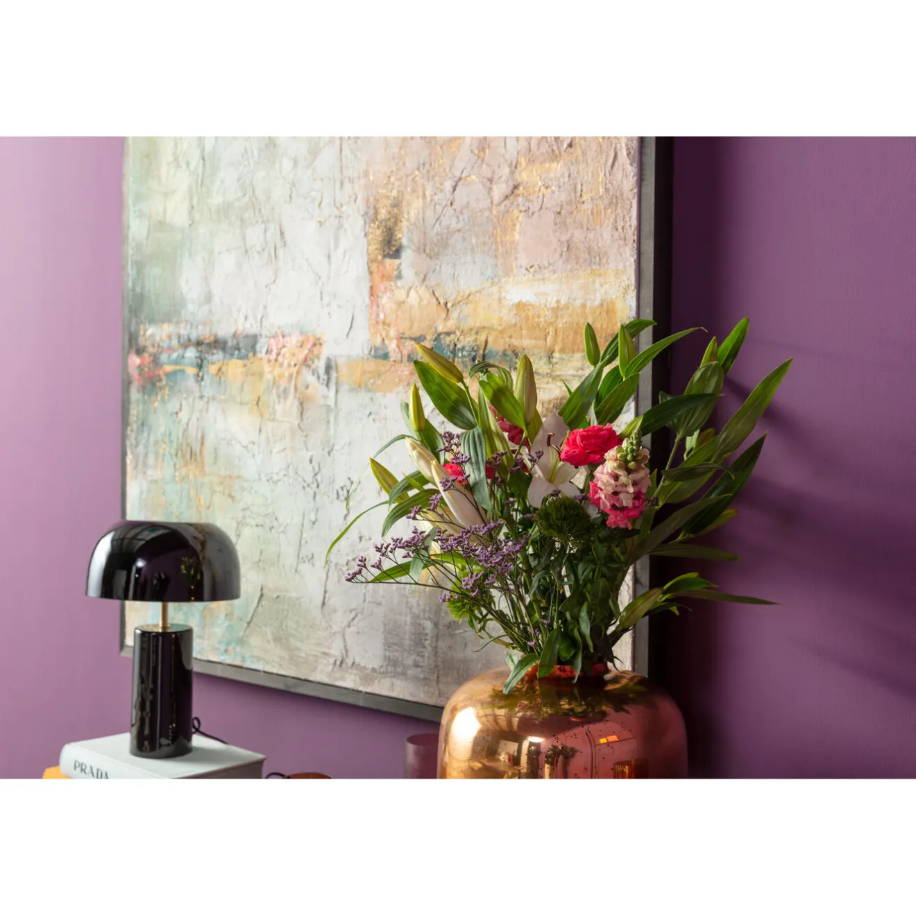 KARE Design Tableaux Encadres|Tableau Encadre Dust Dore 120X120Cm