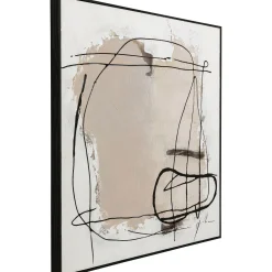 KARE Design Tableaux Encadres|Tableau Encadre Dust Gris 100X100Cm