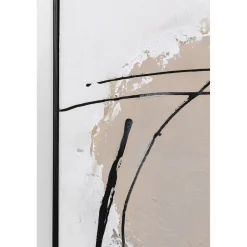 KARE Design Tableaux Encadres|Tableau Encadre Dust Gris 100X100Cm