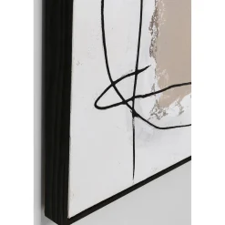 KARE Design Tableaux Encadres|Tableau Encadre Dust Gris 100X100Cm