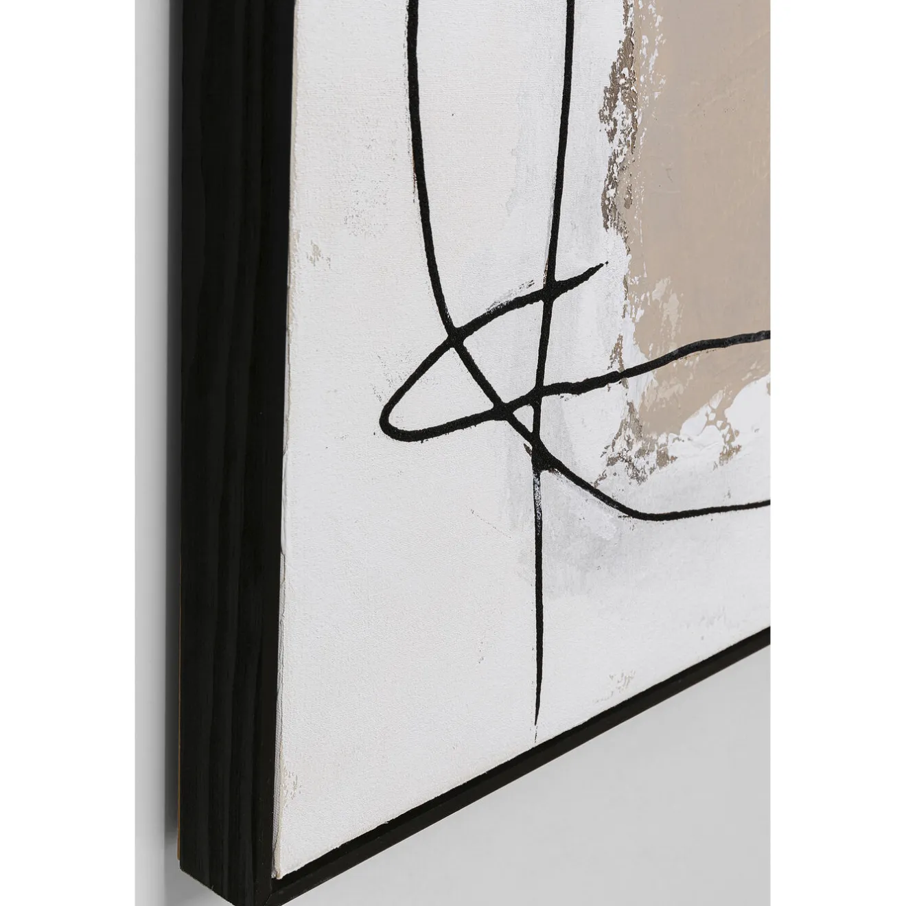 KARE Design Tableaux Encadres|Tableau Encadre Dust Gris 100X100Cm