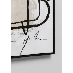 KARE Design Tableaux Encadres|Tableau Encadre Dust Gris 100X100Cm