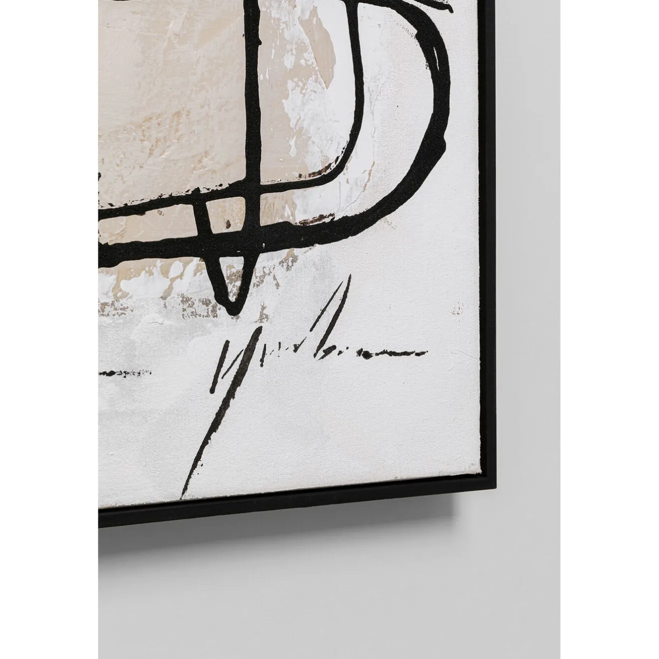 KARE Design Tableaux Encadres|Tableau Encadre Dust Gris 100X100Cm