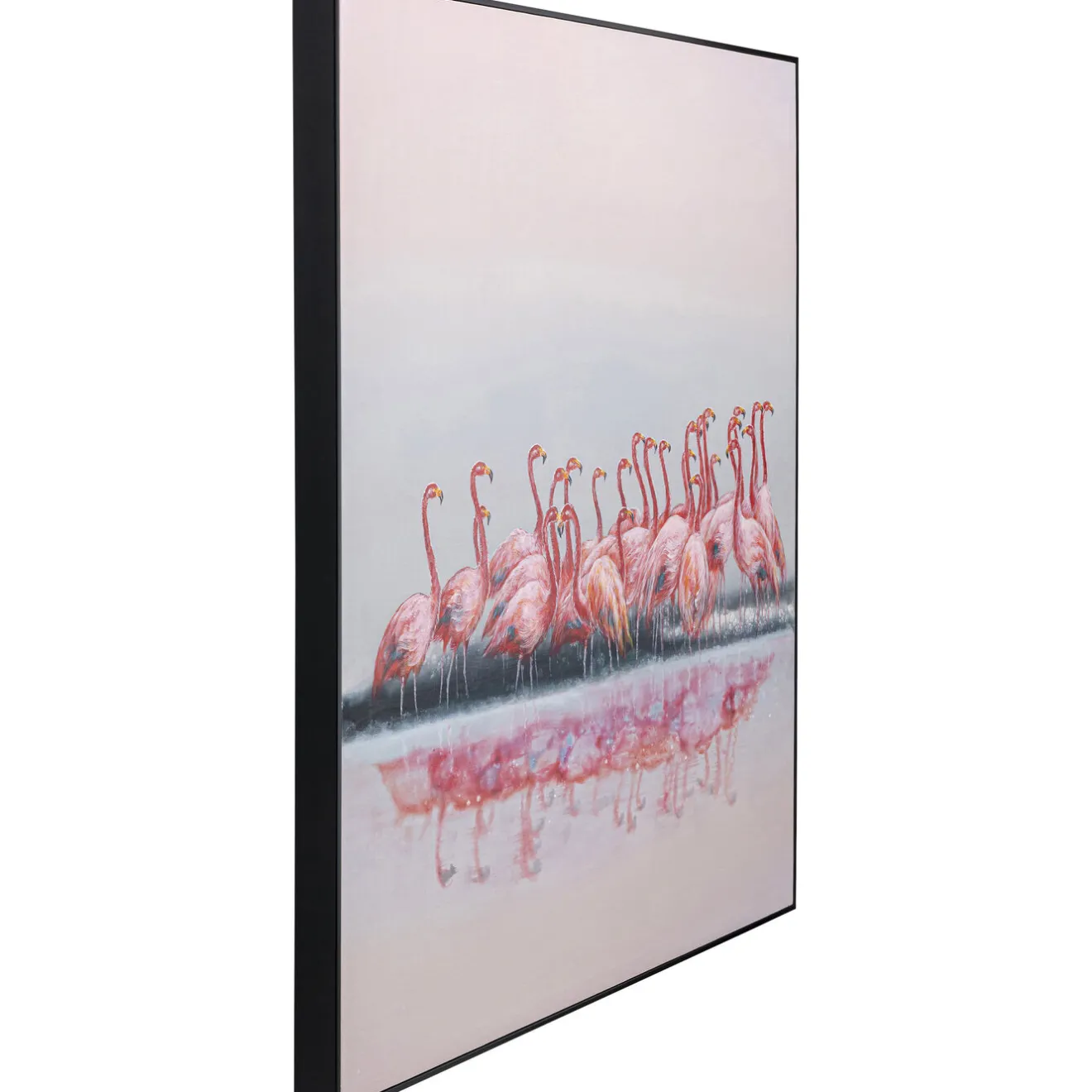 KARE Design Tableaux Encadres|Tableau Encadre Flamingos 100X120Cm