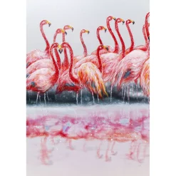 KARE Design Tableaux Encadres|Tableau Encadre Flamingos 100X120Cm