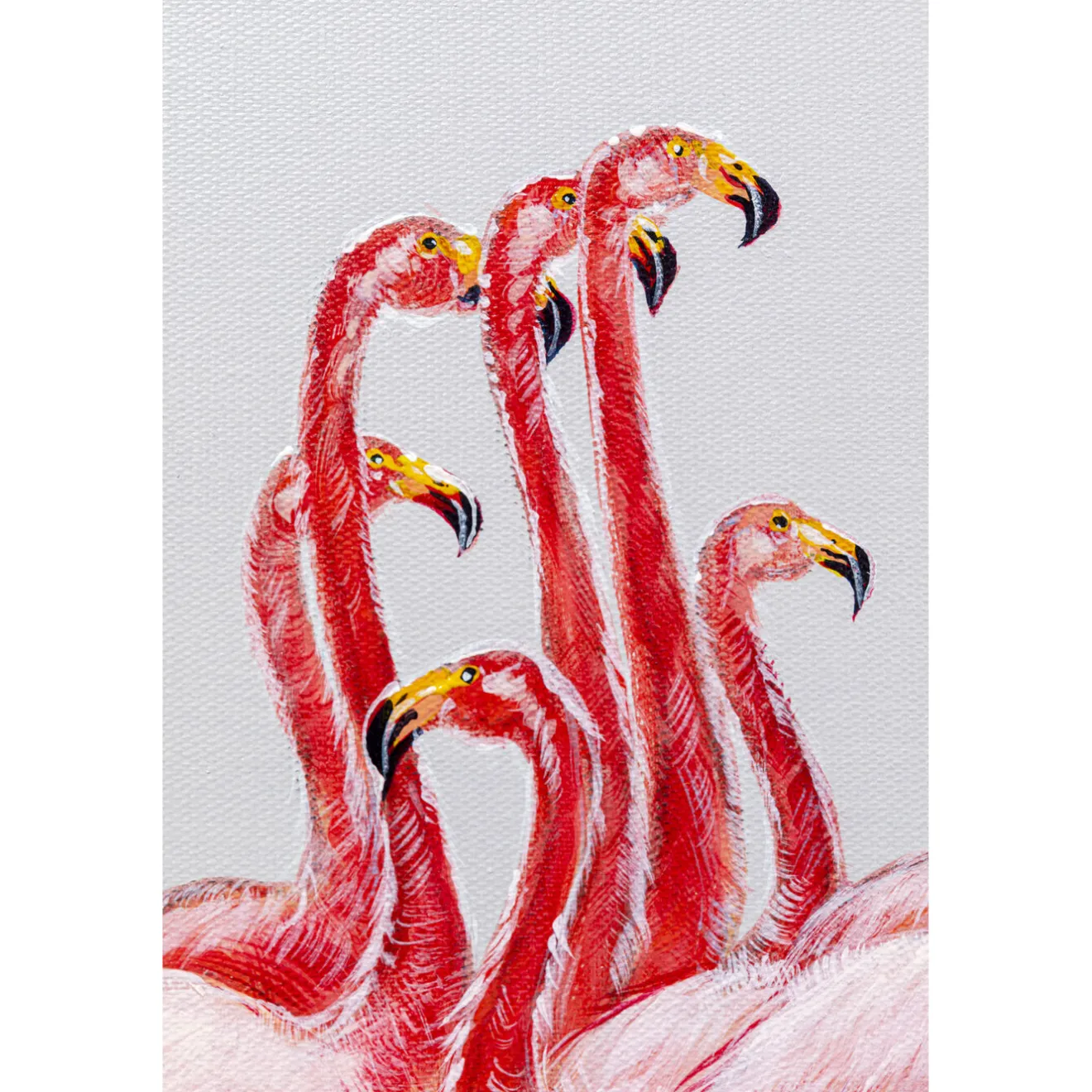 KARE Design Tableaux Encadres|Tableau Encadre Flamingos 100X120Cm