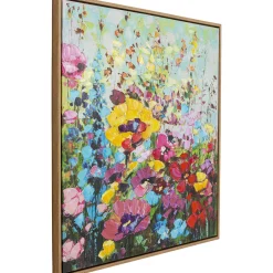KARE Design Tableaux Encadres|Tableau Encadre Flowery Meadow 100X100Cm