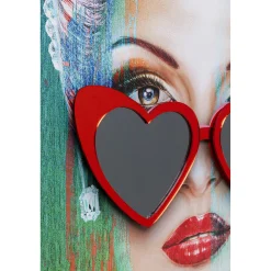 KARE Design Tableaux Encadres|Tableau Encadre Heart Glasses 100X80Cm