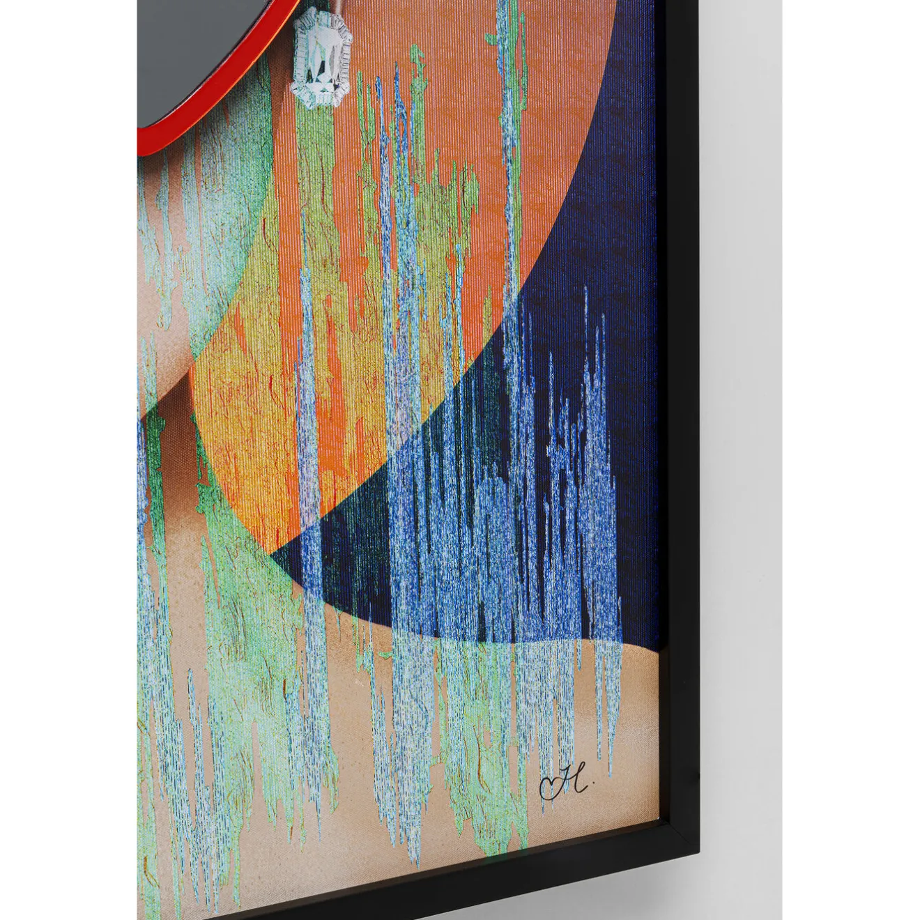 KARE Design Tableaux Encadres|Tableau Encadre Heart Glasses 100X80Cm