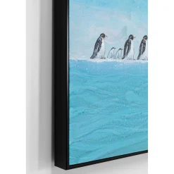 KARE Design Tableaux Encadres|Tableau Encadre Walking Penguins 140X140Cm