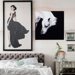 KARE Design Tableaux Encadres|Tableau Frame Alu Proud Horse 100X100Cm