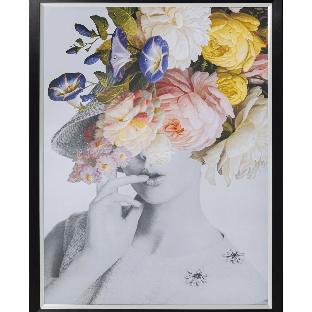 KARE Design Tableaux Encadres|Tableau Frame Flower Lady Pastel 117X154Cm