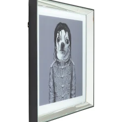 KARE Design Tableaux Encadres|Tableau Frame Mirror King Dog 60X60Cm