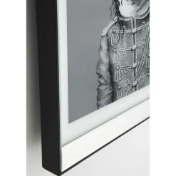 KARE Design Tableaux Encadres|Tableau Frame Mirror King Dog 60X60Cm