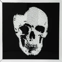 KARE Design Tableaux Encadres|Tableau Frame Mirror Skull 100X100Cm