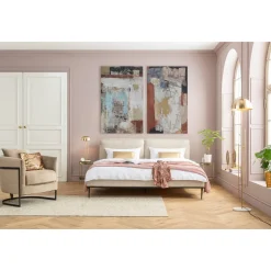 KARE Design Tableaux Sur Toile|Tableau Sur Toile Art Splash Orange 90X120Cm