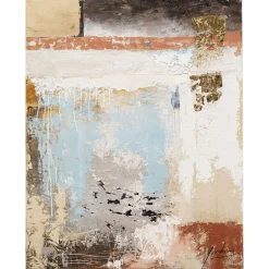 KARE Design Tableaux Sur Toile|Tableau Sur Toile Art Splash Bleu 90X120Cm