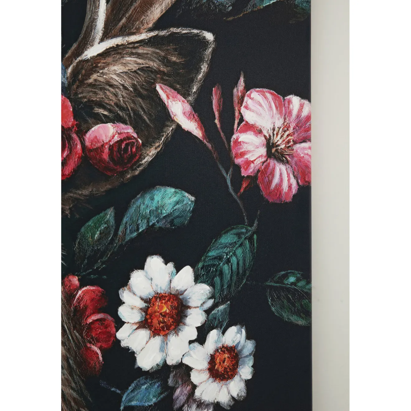 KARE Design Tableaux Sur Toile|Tableau Sur Toile Deer In Flower 90X140Cm