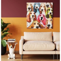 KARE Design Tableaux Sur Toile|Tableau Sur Toile Doggy Eye S 100X100Cm
