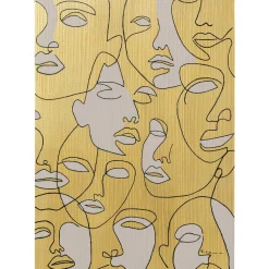 KARE Design Tableaux Sur Toile|Tableau Sur Toile Faces 70X100Cm