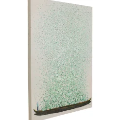 KARE Design Tableaux Sur Toile|Tableau Sur Toile Flower Boat Beige Vert 80X100Cm