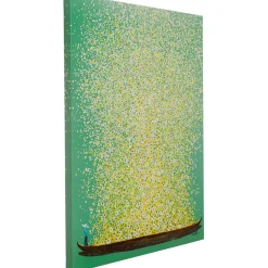 KARE Design Tableaux Sur Toile|Tableau Sur Toile Flower Boat Vert Jaune 80X100Cm