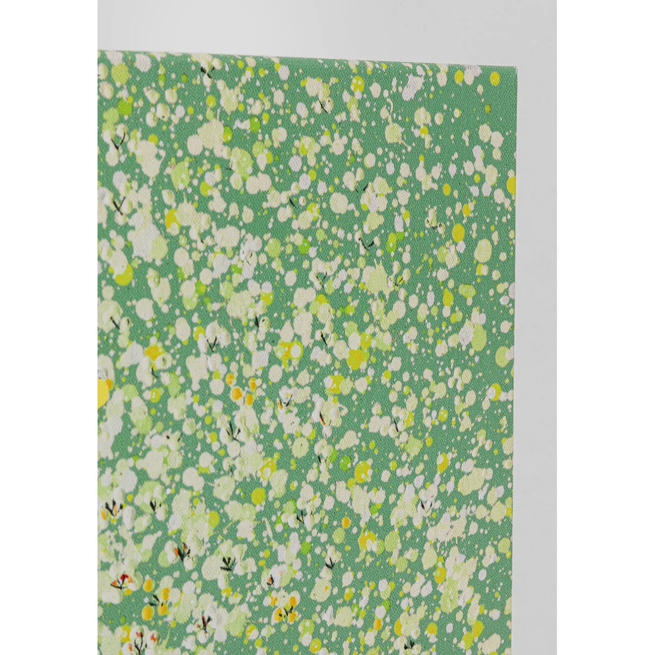 KARE Design Tableaux Sur Toile|Tableau Sur Toile Flower Boat Vert Jaune 80X100Cm